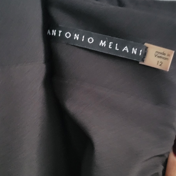 ANTONIO MELANI Black Zipper Pencil Skirt - Picture 2 of 5